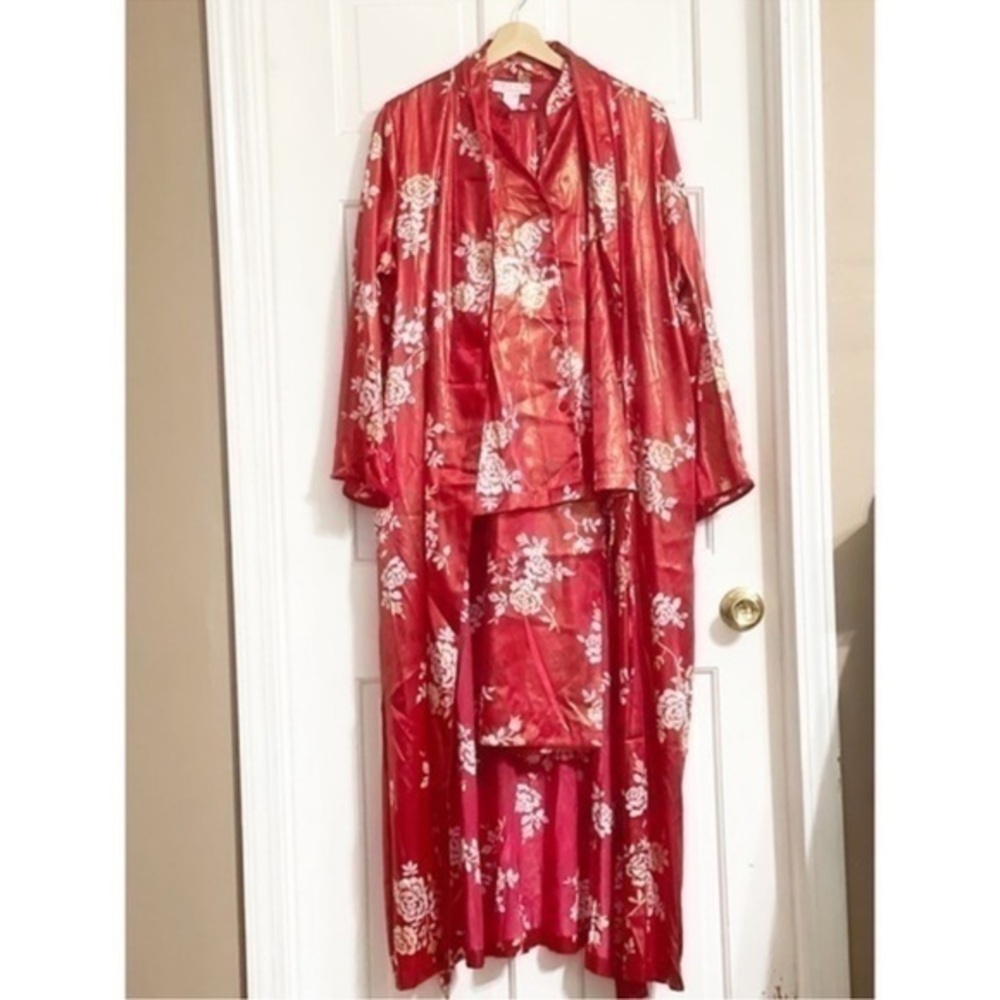 Morgan Taylor Robe and 2pc Pajamas Set  Sz L